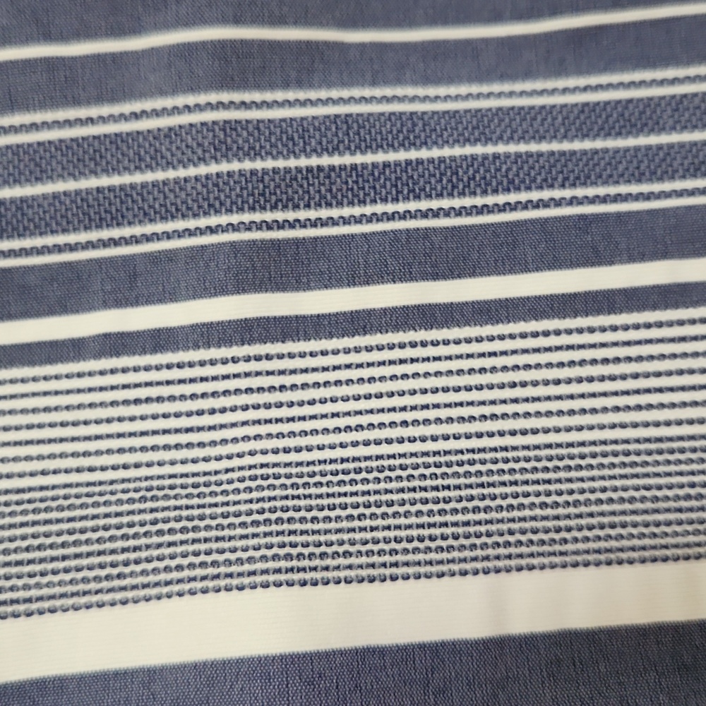 Kate Park Blue and White Striped Capris Size 8 - Picture 9 of 11